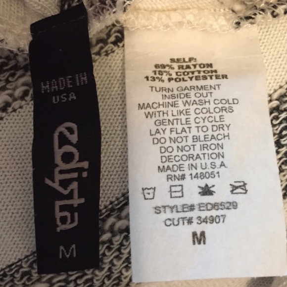 💙 Cowl Neck Blouse w/ Drawstring, Size: Medium - Picture 3 of 4